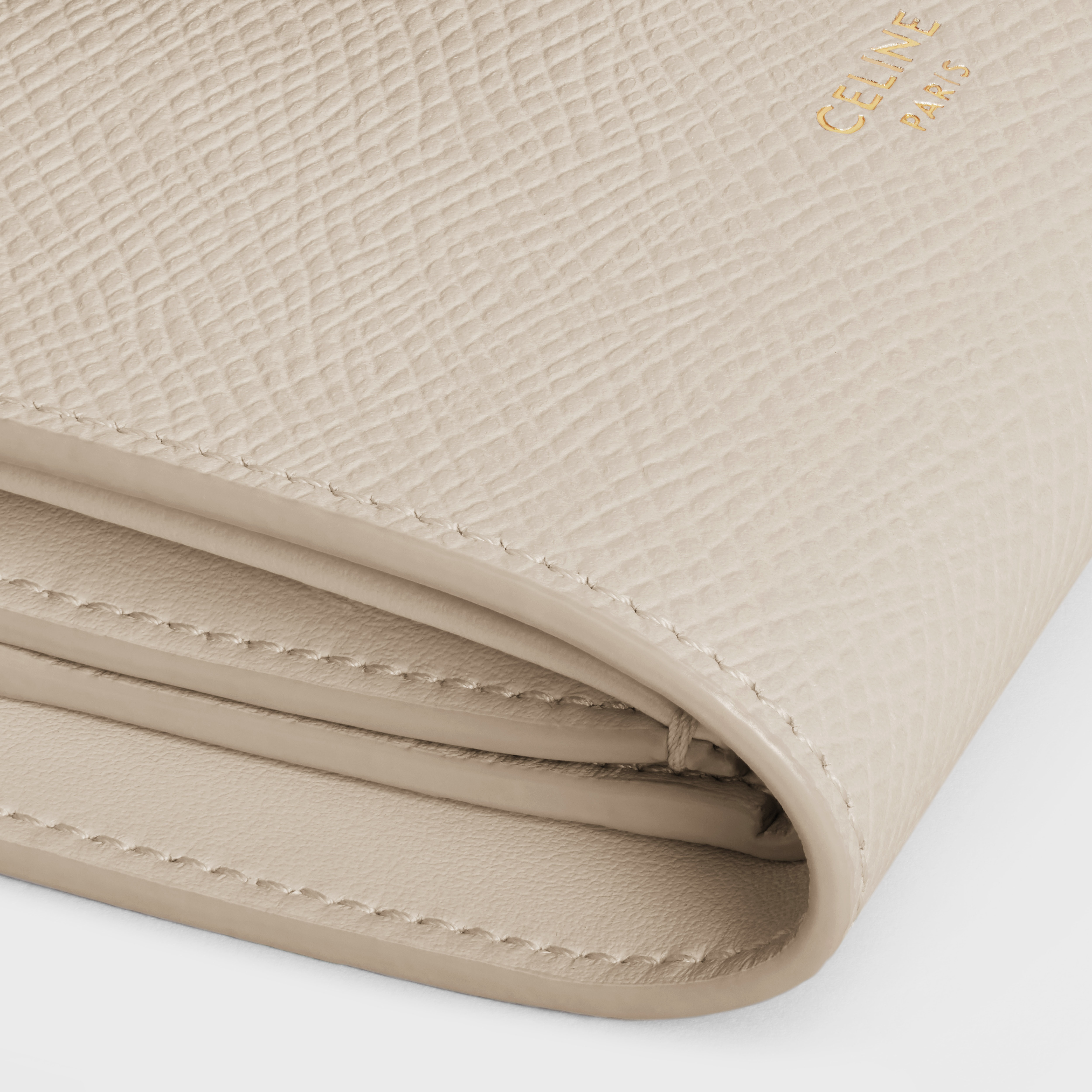 Small Strap Wallet ESSENTIALS in Bicolour Grained Calfskin - 5