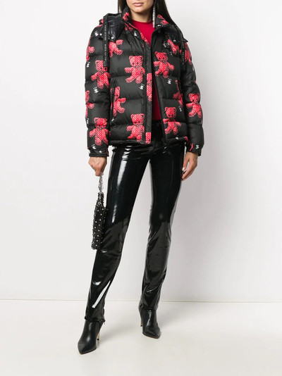 PHILIPP PLEIN teddy bear print puffer jacket outlook