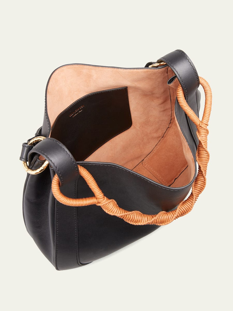 ULLA JOHNSON Georgia Calf Leather Hobo Bag outlook