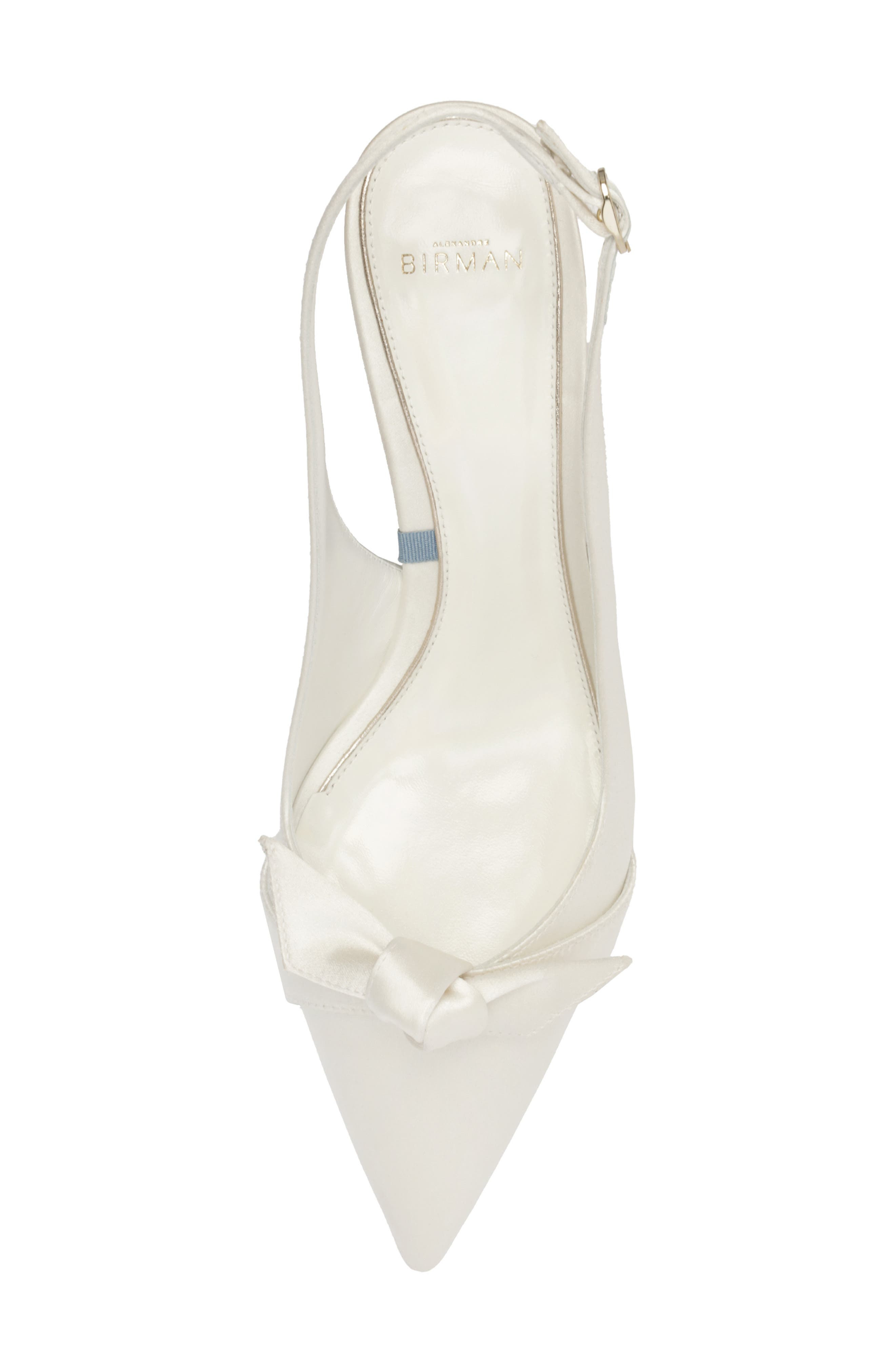 Alexandre Birman Clarita Classic Pointed Toe Slingback Pump in Bianco at Nordstrom - 5