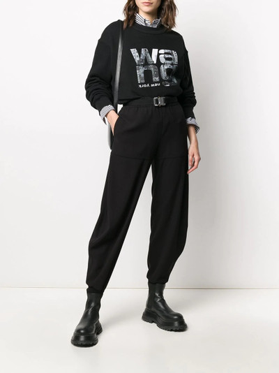 Alexander Wang logo print sweatshirt outlook