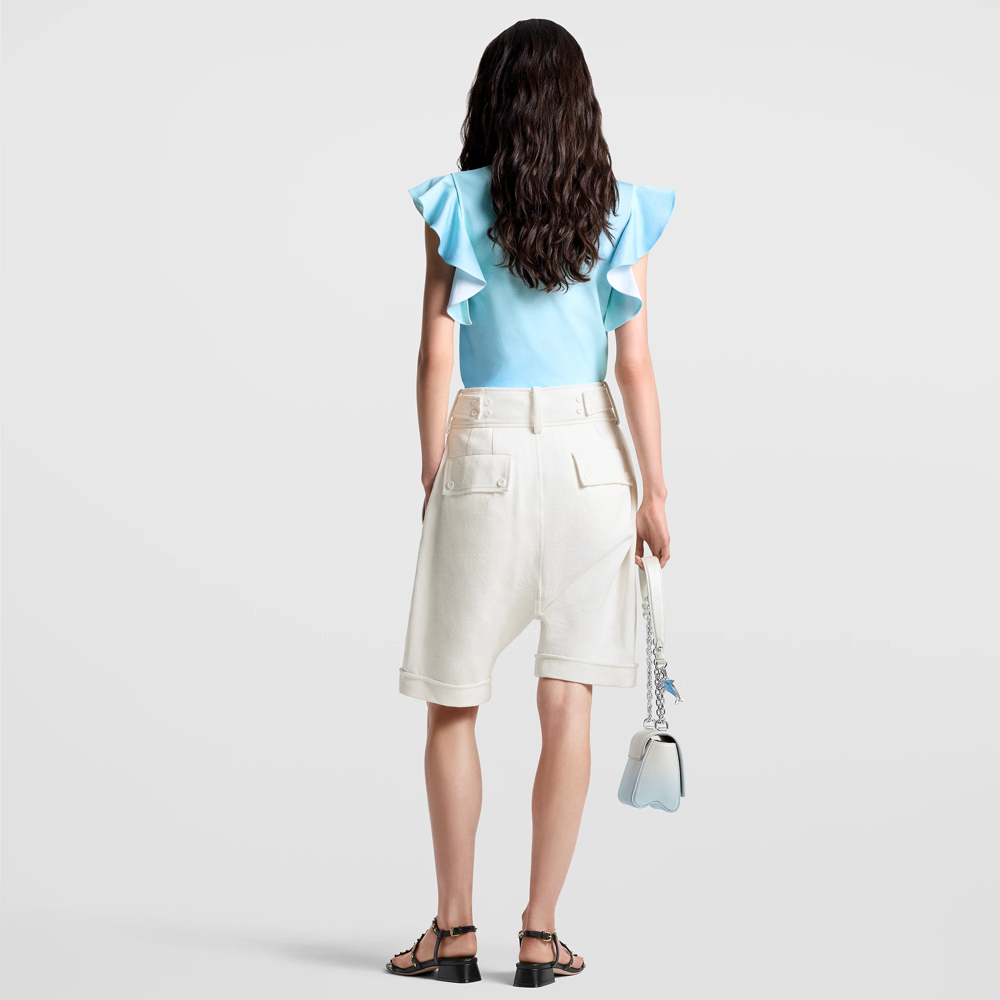 LV Gradient Flounce Sleeve T-Shirt - 3