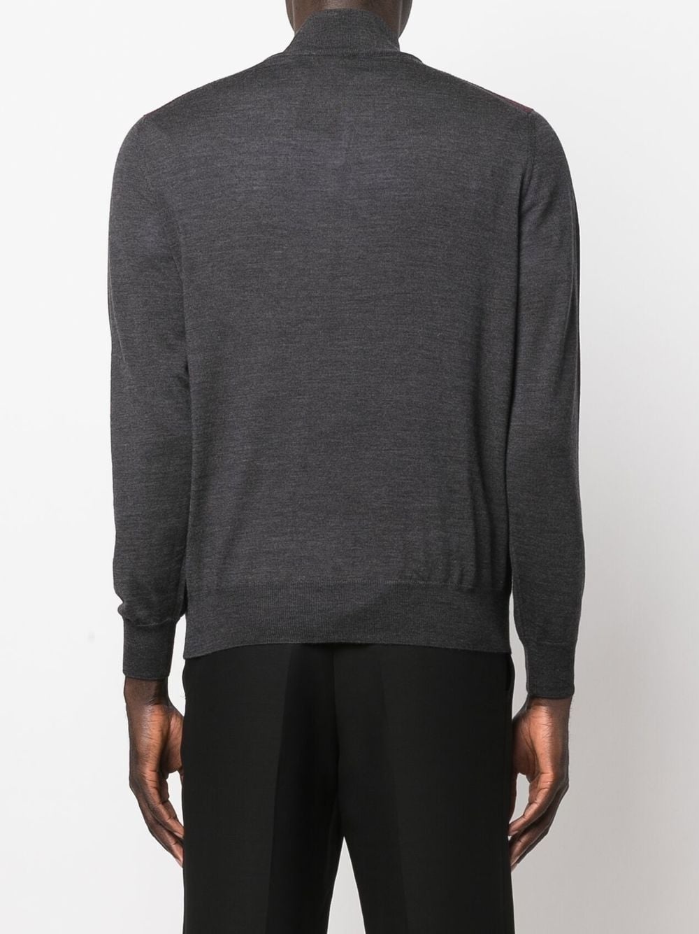 two-tone quarter-zip jumper - 4