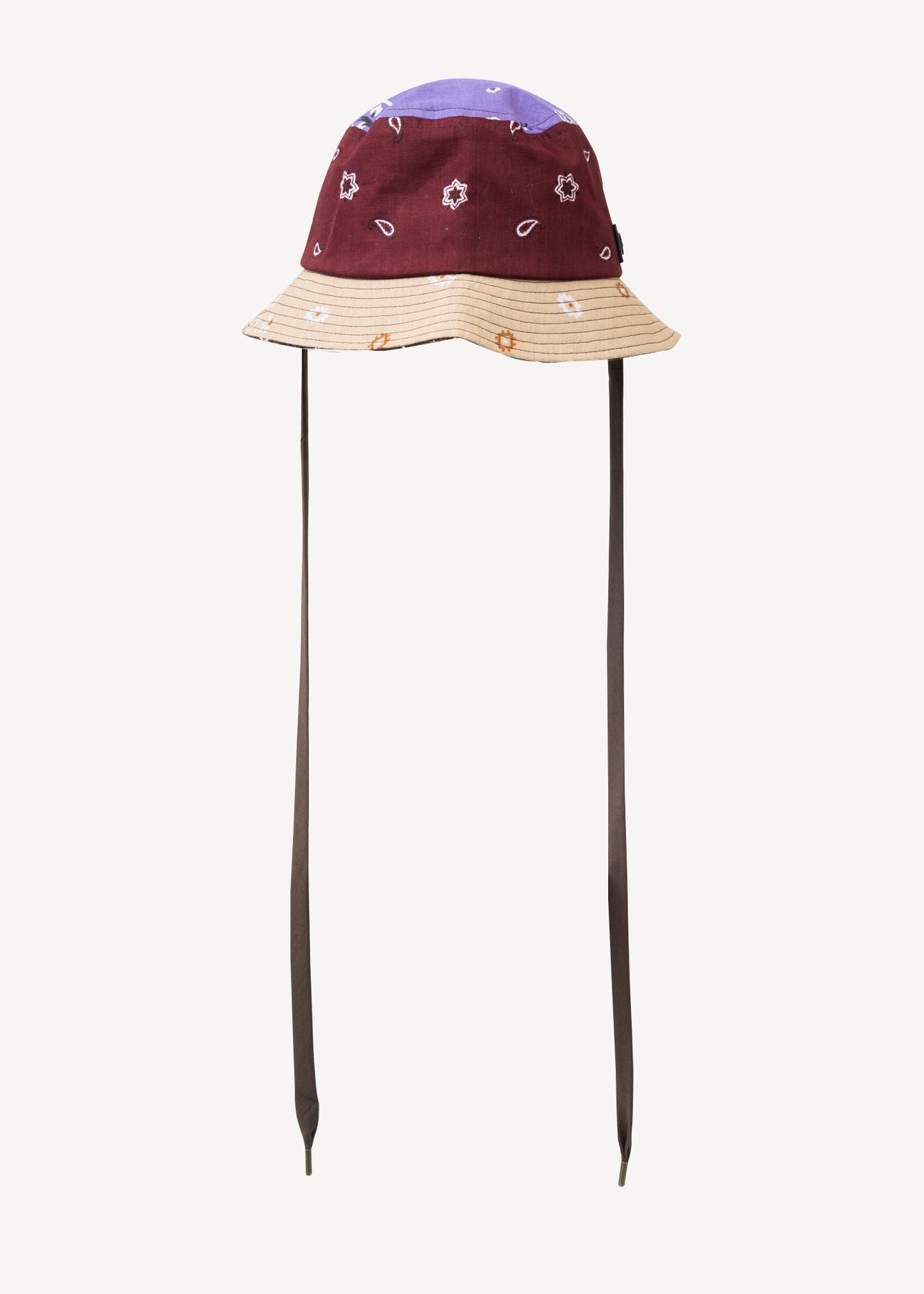 Brown BANDANA BUCKET HAT - 2
