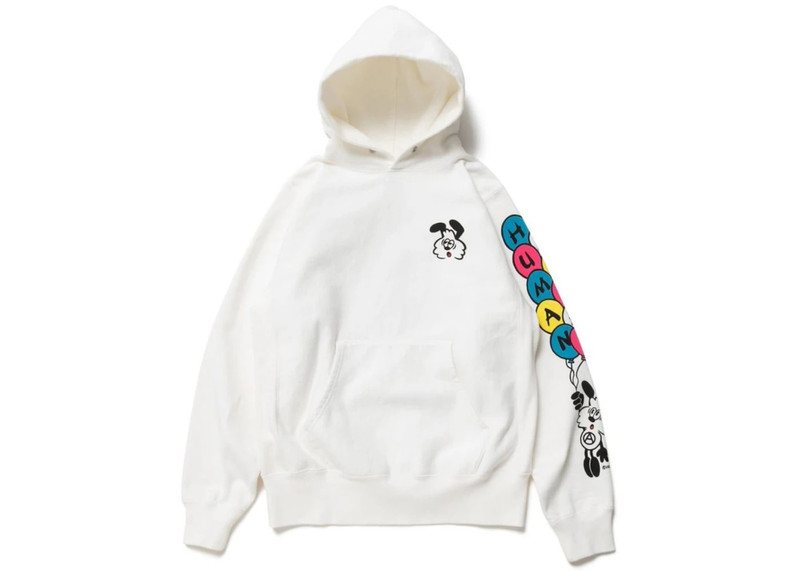 Human Made x Verdy Vick Pizza Hoodie White - 1