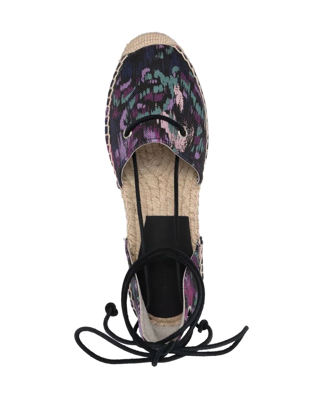 abstract-pattern platform espadrilles - 4