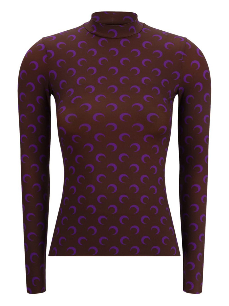 moon-print high-neck top 1