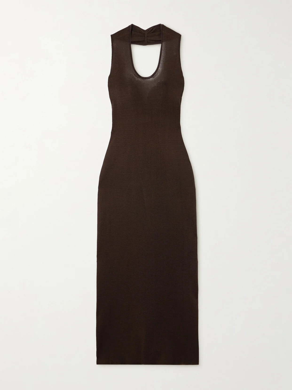 Coraline Jersey Halterneck Midi Dress - 1