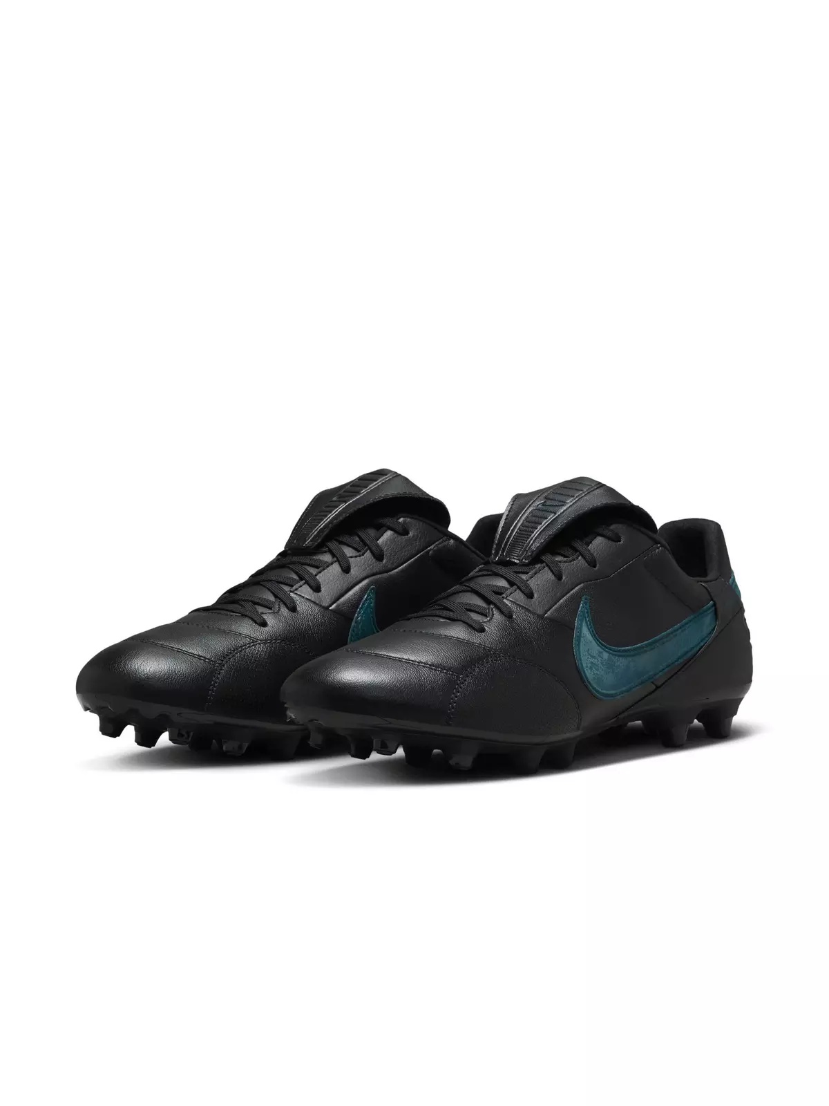 Premier 3 FG Low Top "Black/Deep Jungle" Men's Soccer Cleat - 4