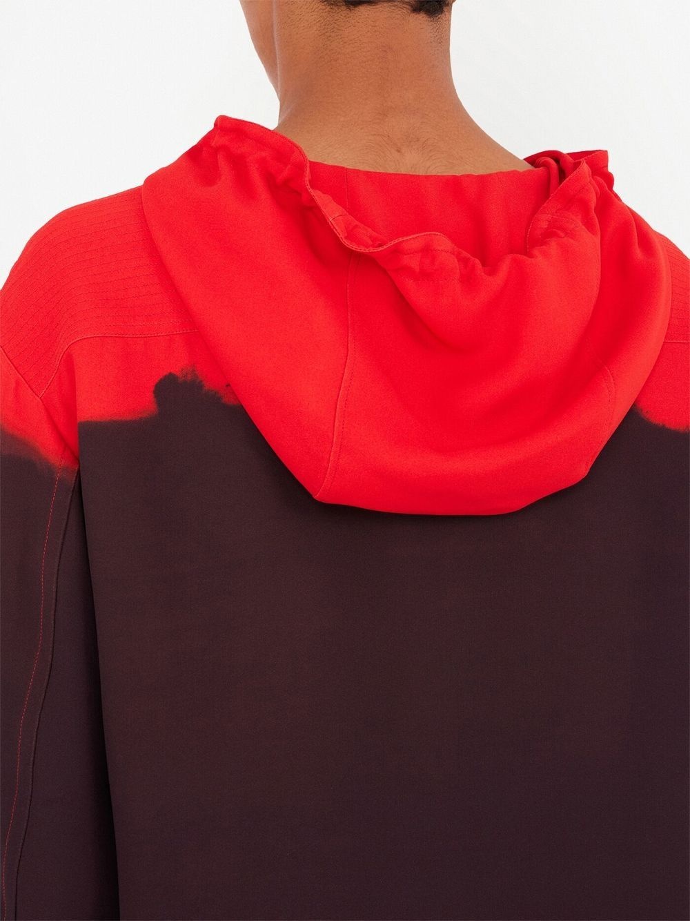 gradient-effect hooded kaftan - 6