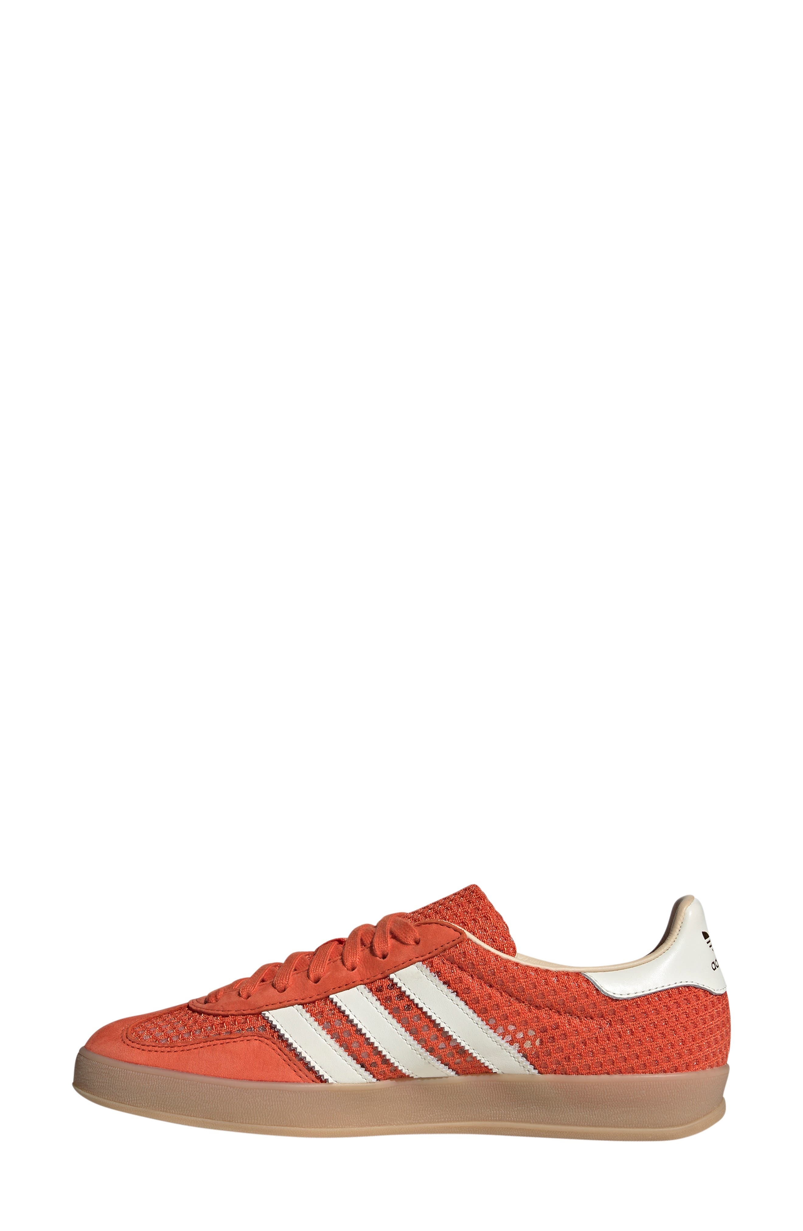 adidas Gender Inclusive Gazelle Indoor Sneaker in Glory Amber/Off White/Beige at Nordstrom - 6