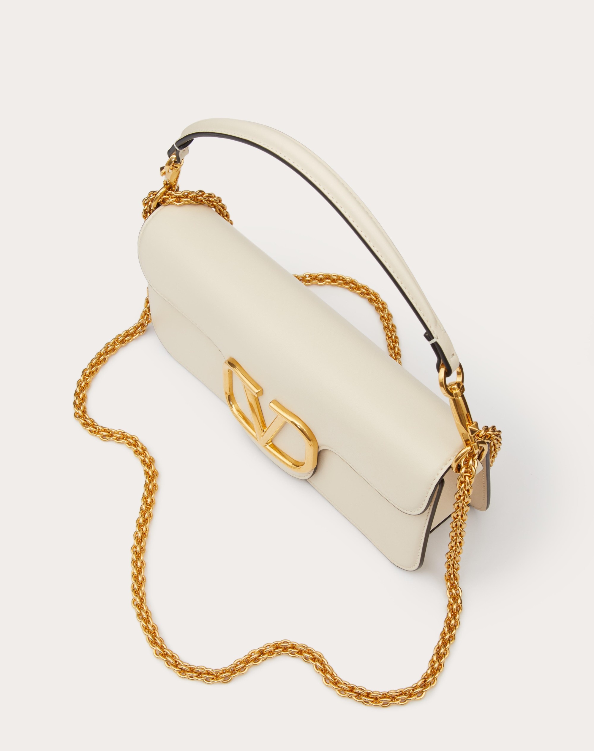 VALENTINO GARAVANI LOCÒ CALFSKIN SHOULDER BAG - 6