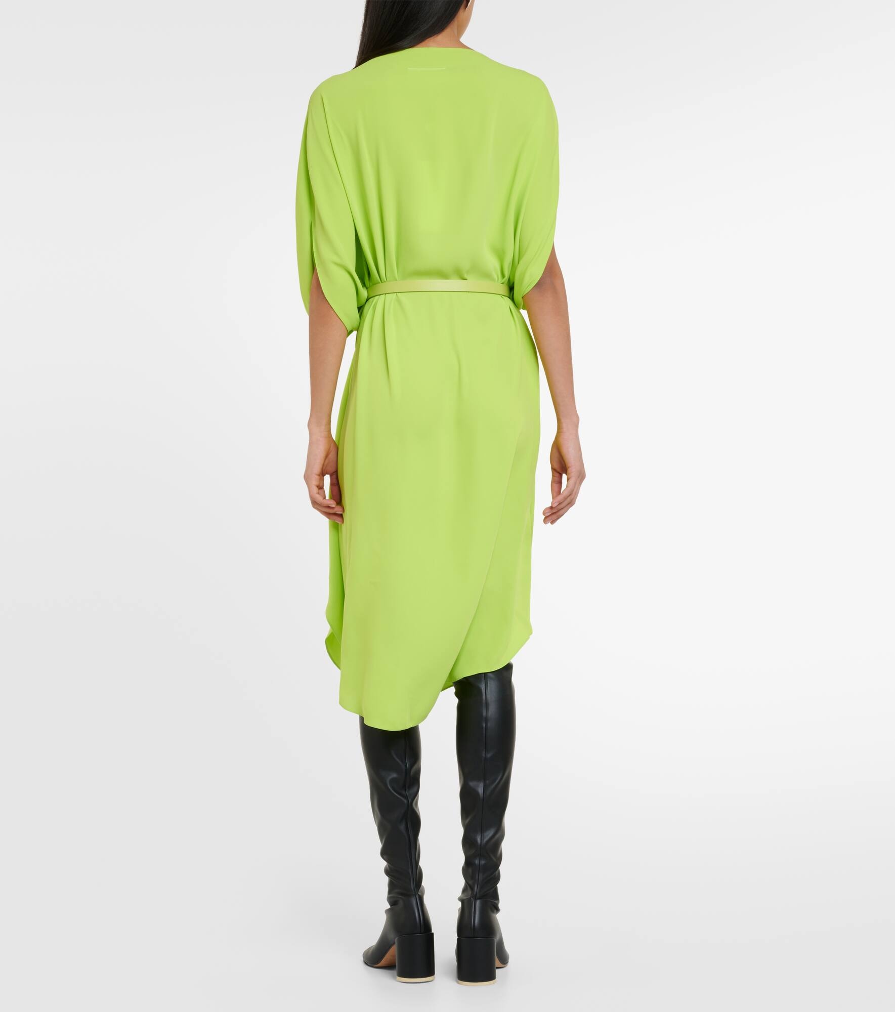 MM6 Maison Margiela Belted midi dress | mytheresa | REVERSIBLE