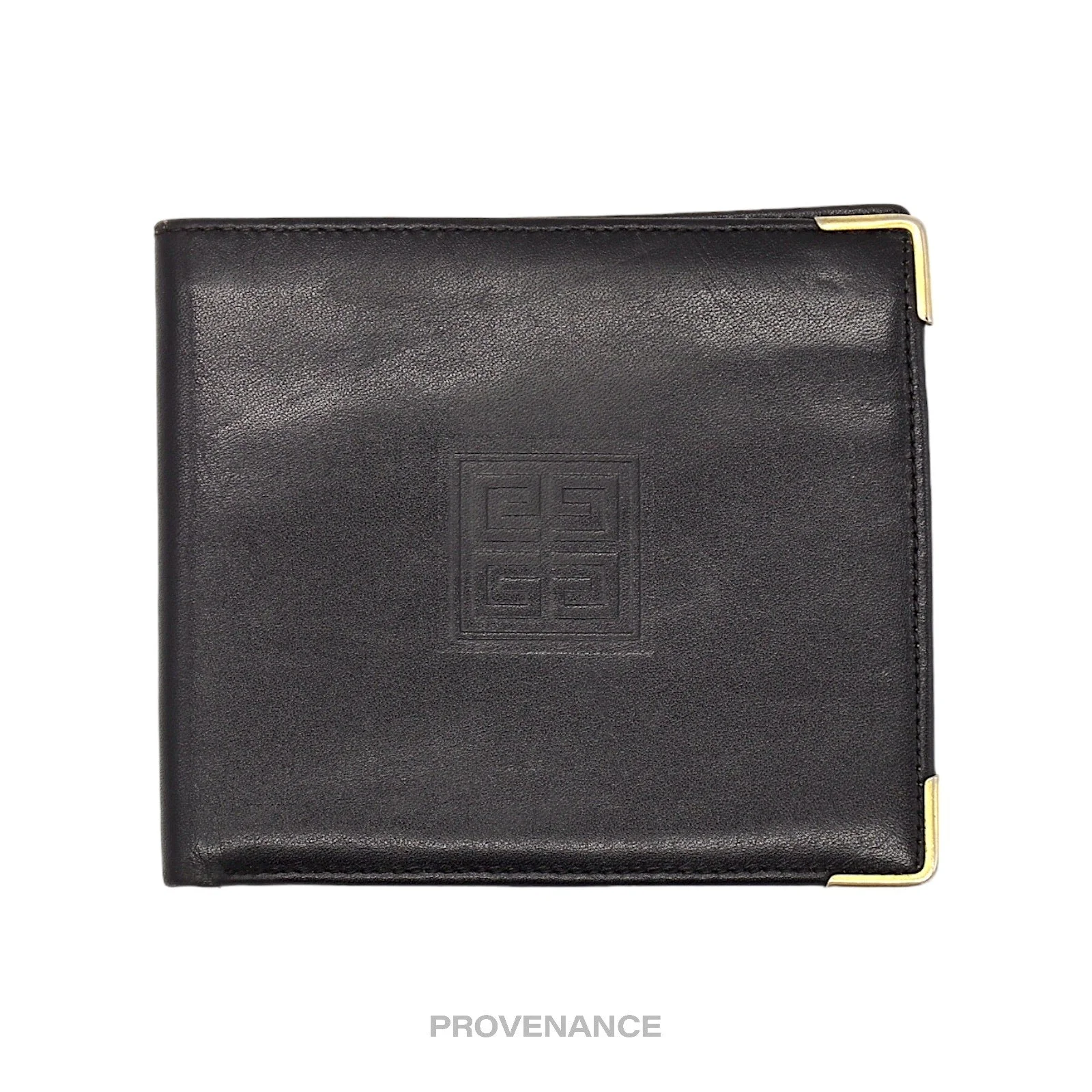 Givenchy 4CC Logo Bifold Wallet - Black Leather - 1