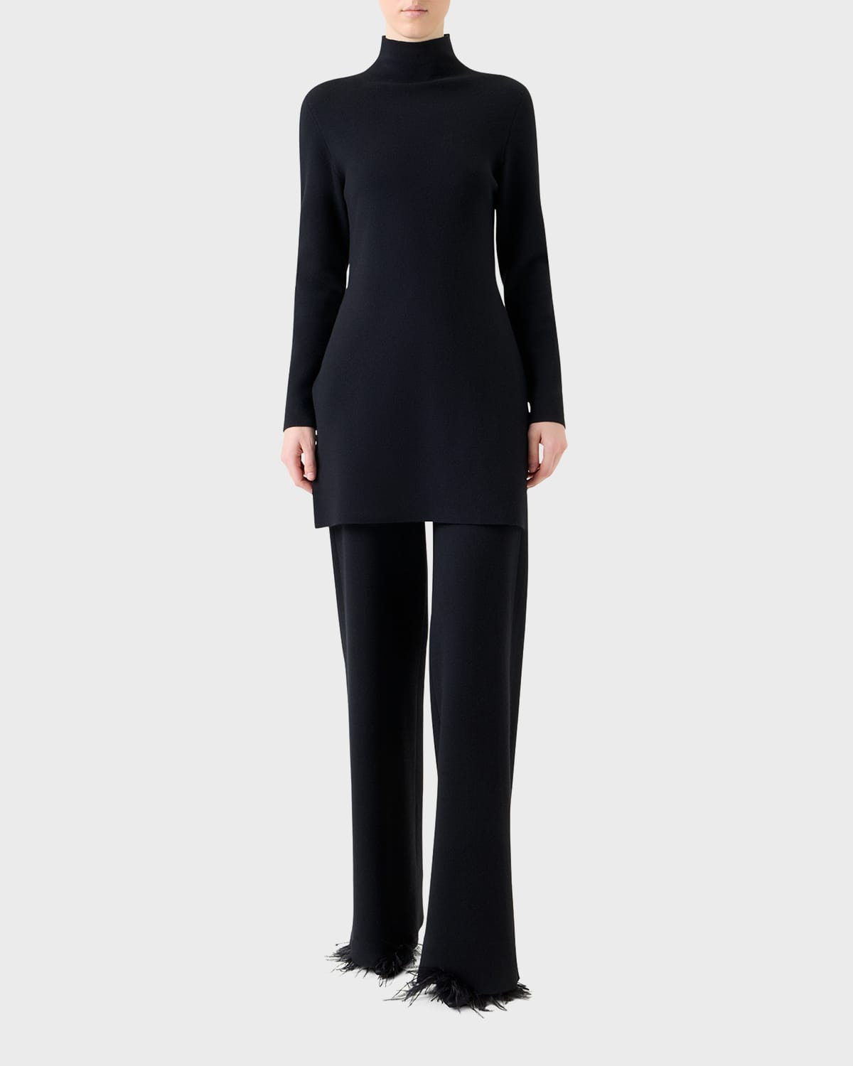 Cashmere Milano Knit Bootcut-Leg Pants - 2
