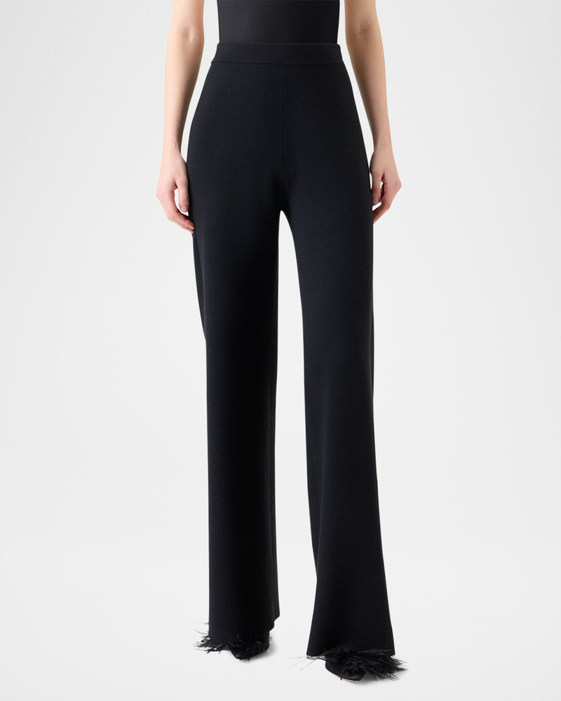 AKRIS Cashmere Milano Knit Bootcut-Leg Pants outlook