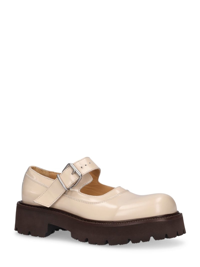 30mm Side Court leather Mary Jane flats - 3