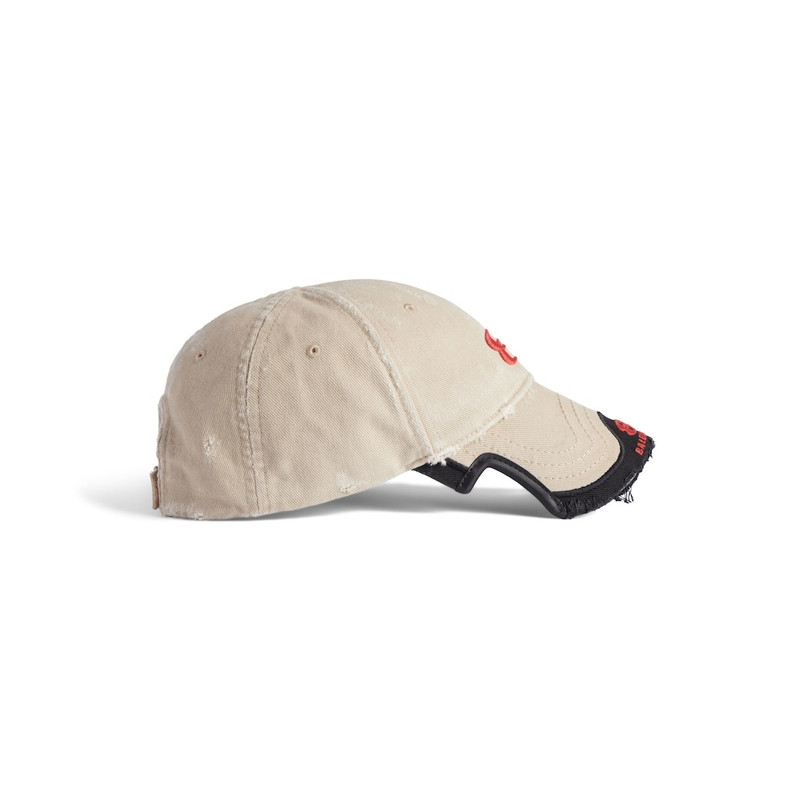 Men's Unity Sports Icon Cap in Beige/red 4