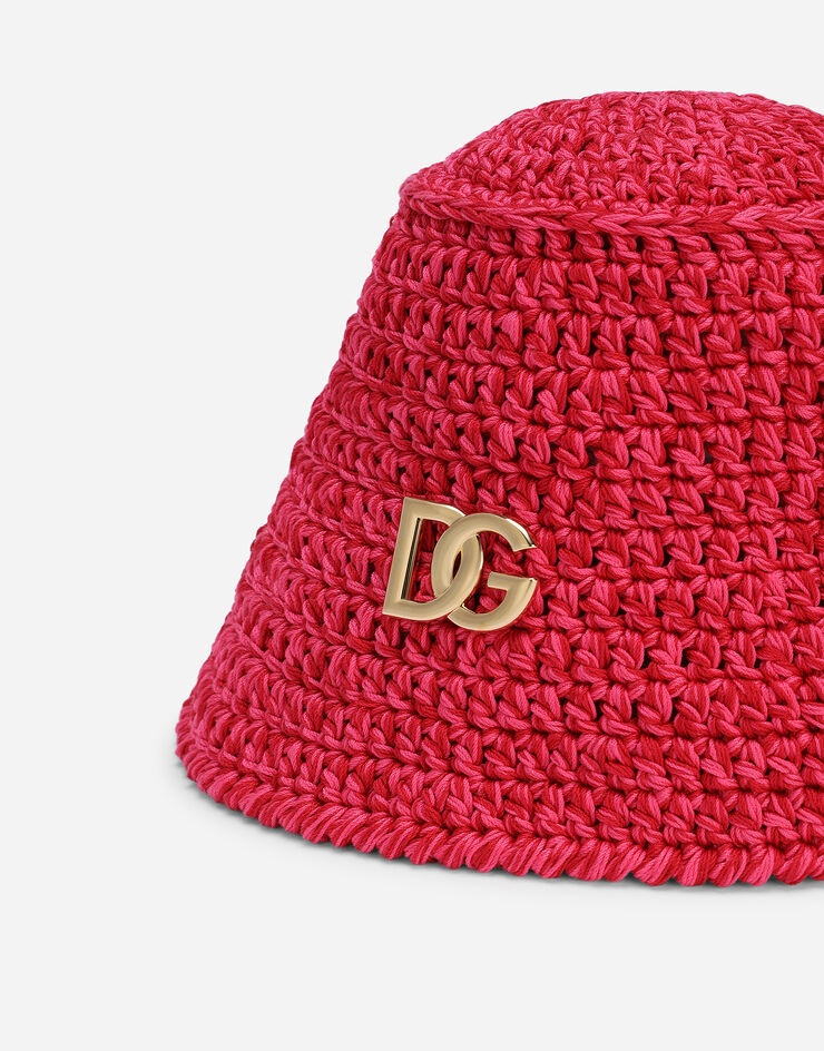Crochet bucket hat with DG logo - 4