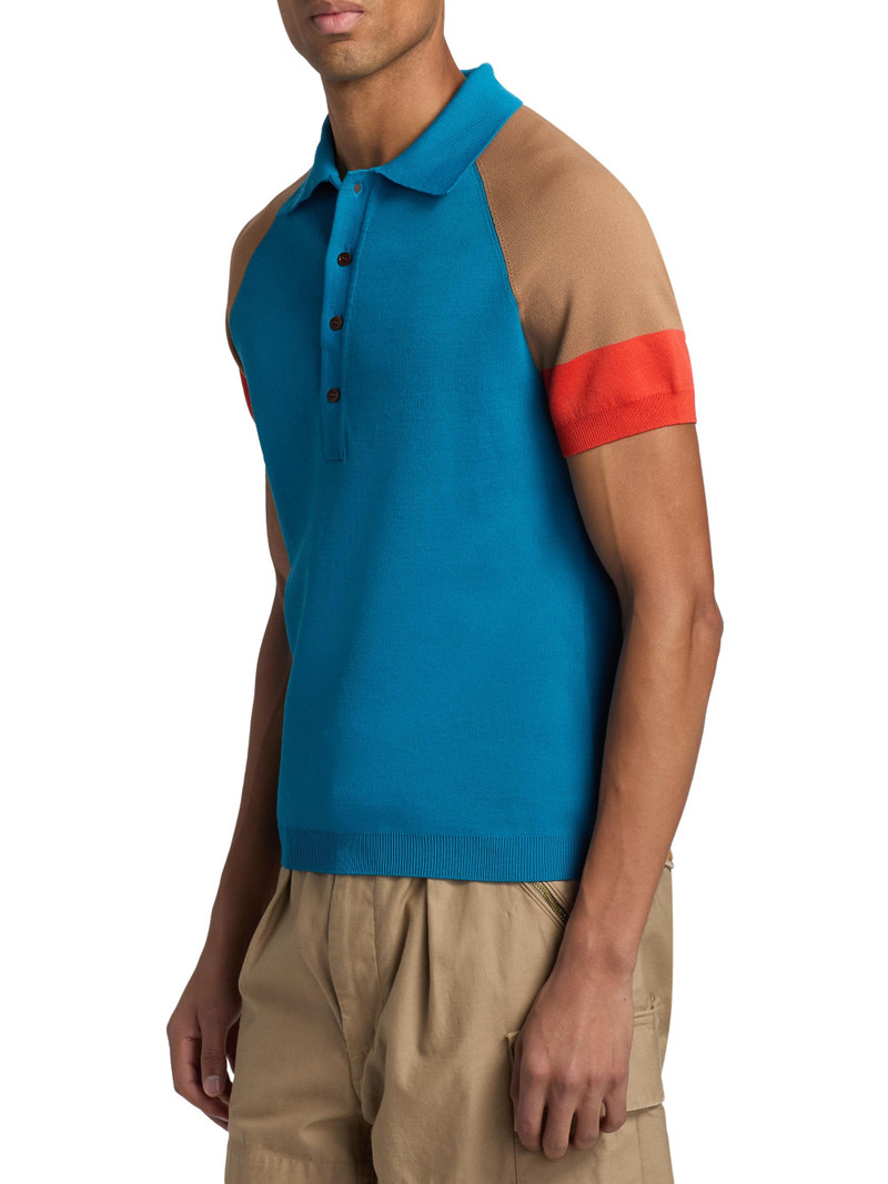 Men's Saint Knit Polo Shirt - Turquoise 4