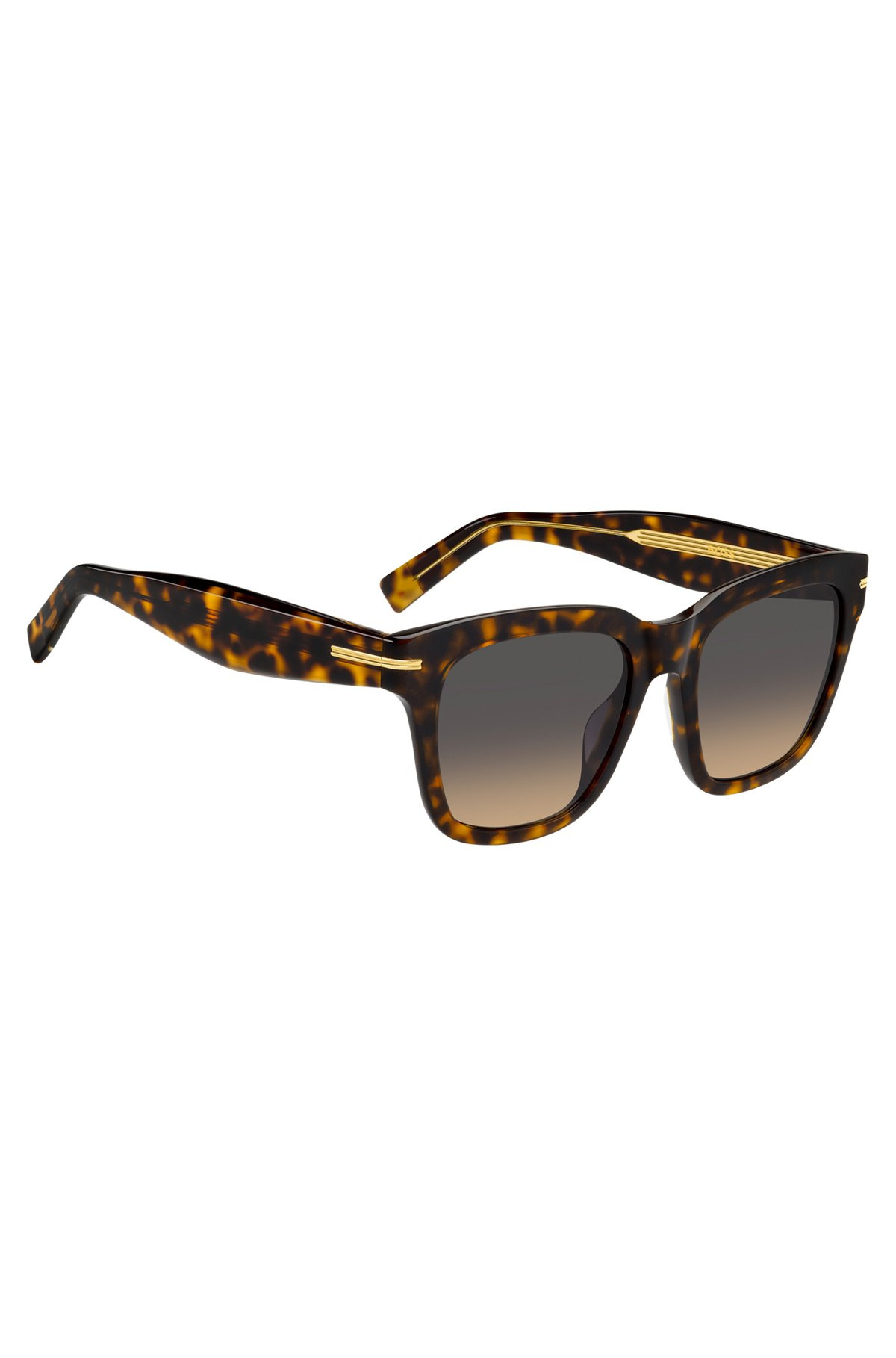 HAVANA-ACETATE SUNGLASSES WITH GOLD-TONE DETAILS - 4