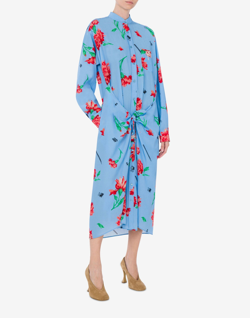 CUPRO CANVAS DRESS CARNATION PRINT 1