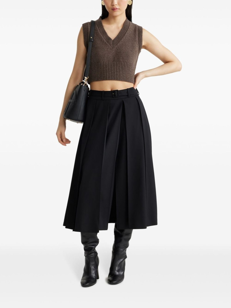 PATOU cropped v-neck vest outlook