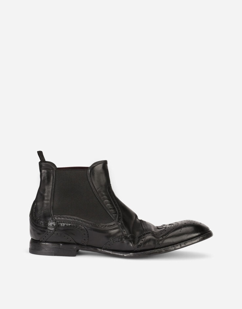 Dip-coated calfskin boots 1