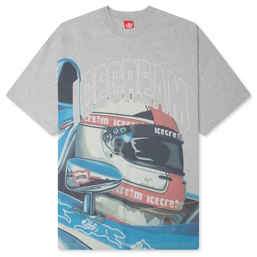 SPONSOR S/S KNIT TEE - HEATHER GREY - 1