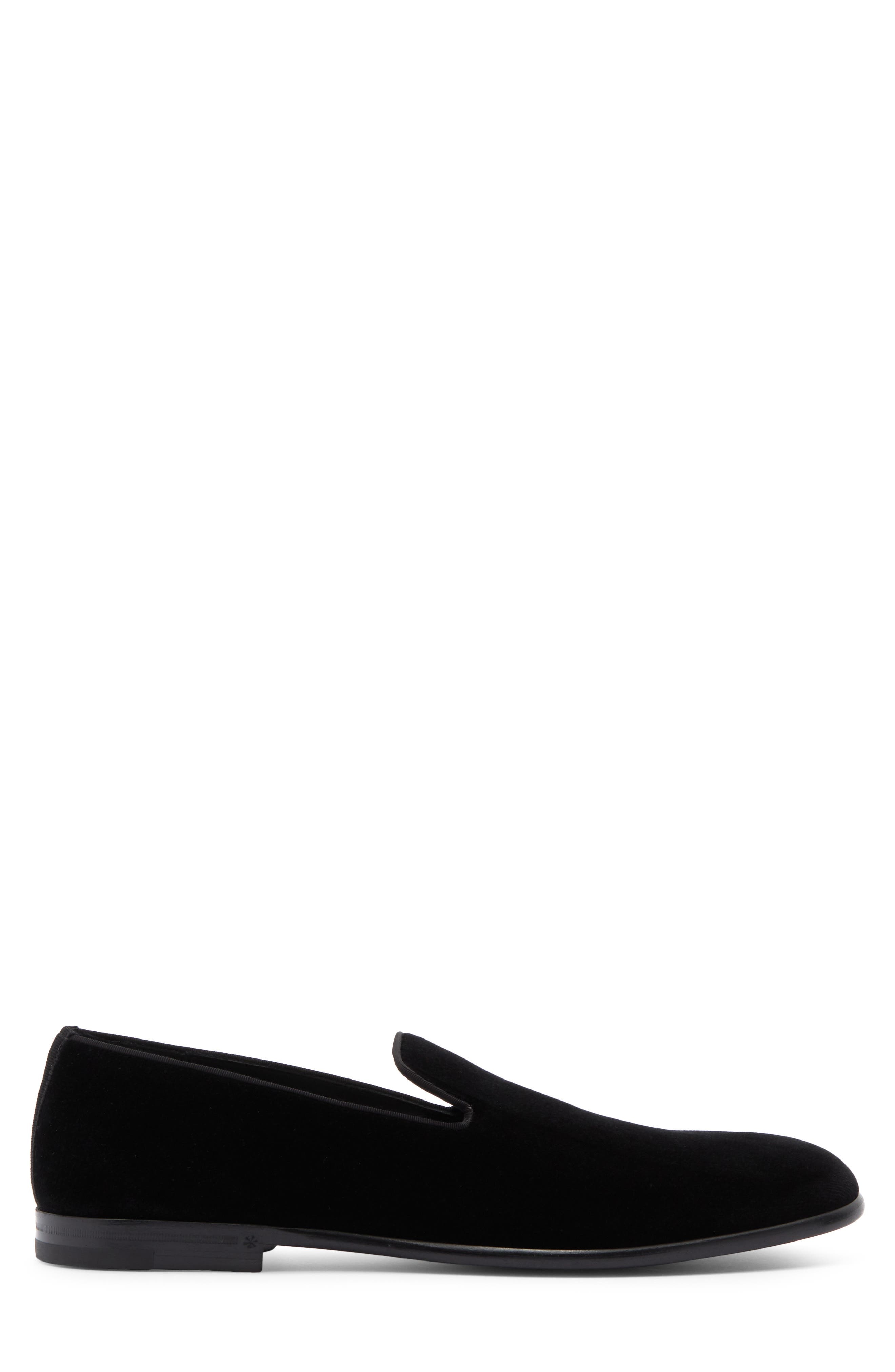 Dolce&Gabbana Velveteen Venetian Loafer in 80999 Black at Nordstrom - 3