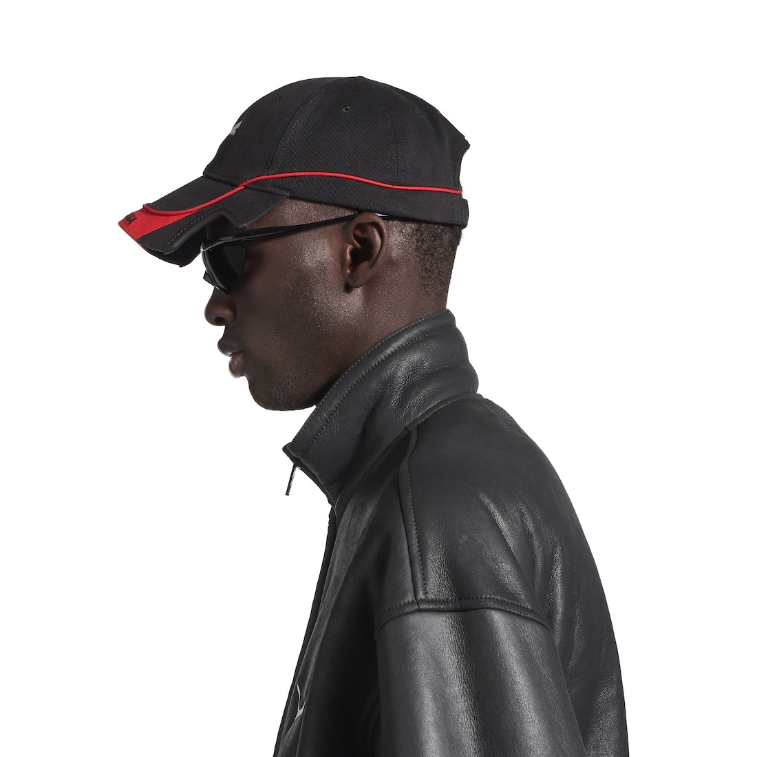 Balenciaga I Puma Cap in Black/red - 6