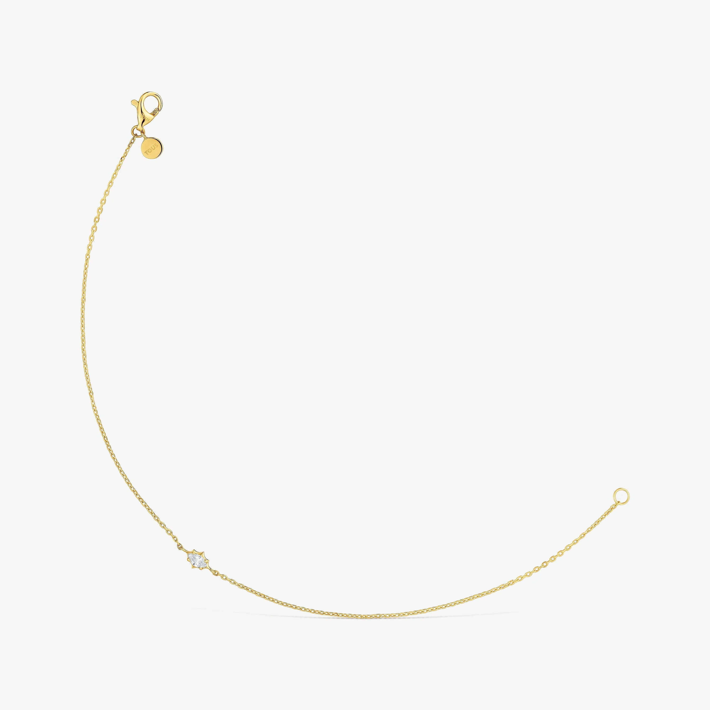 9kt gold and lab-grown diamond Bracelet TOUS Irisé LGD - 1