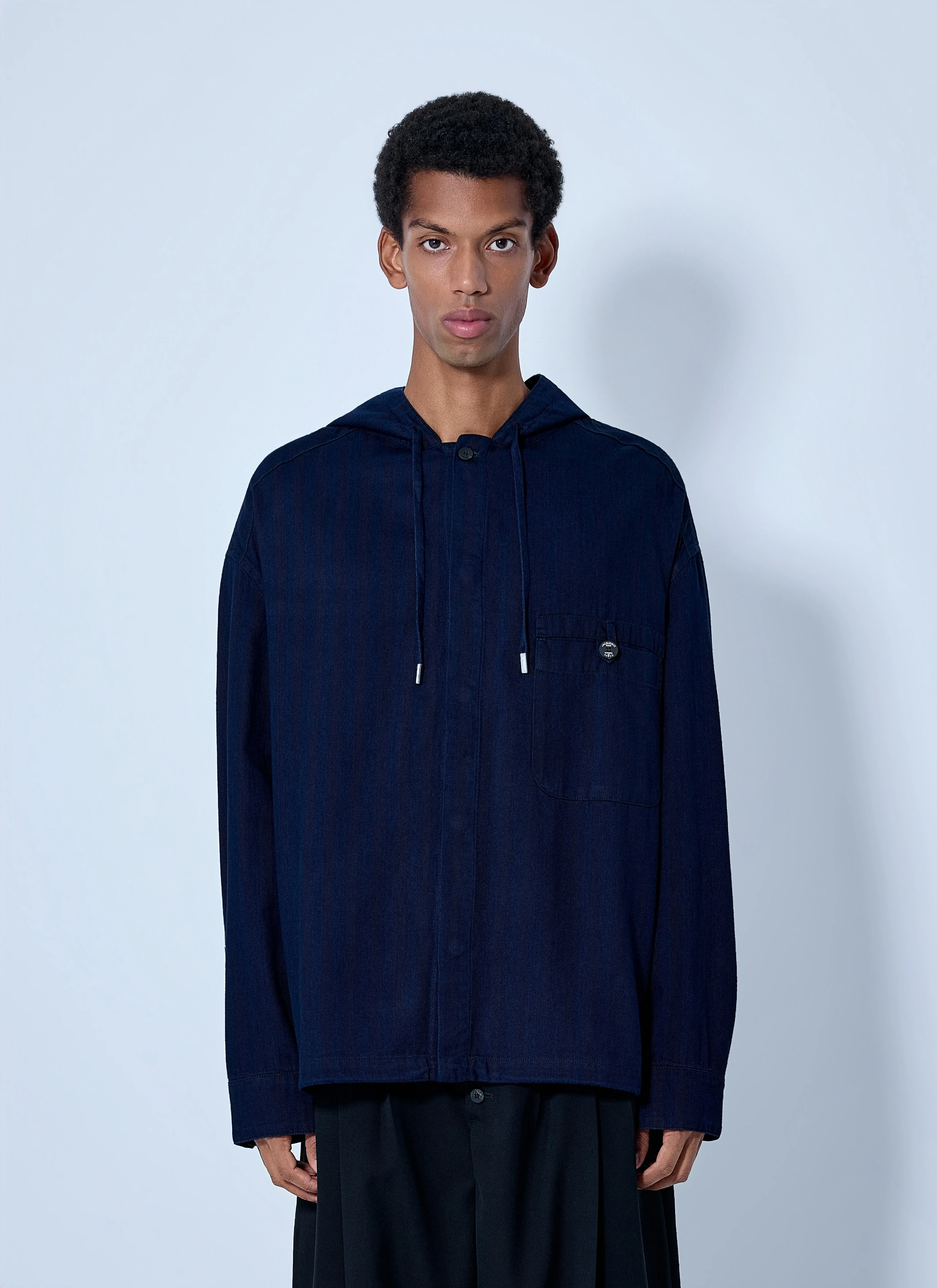 La Chemise Denim Chevron Jacket - 1