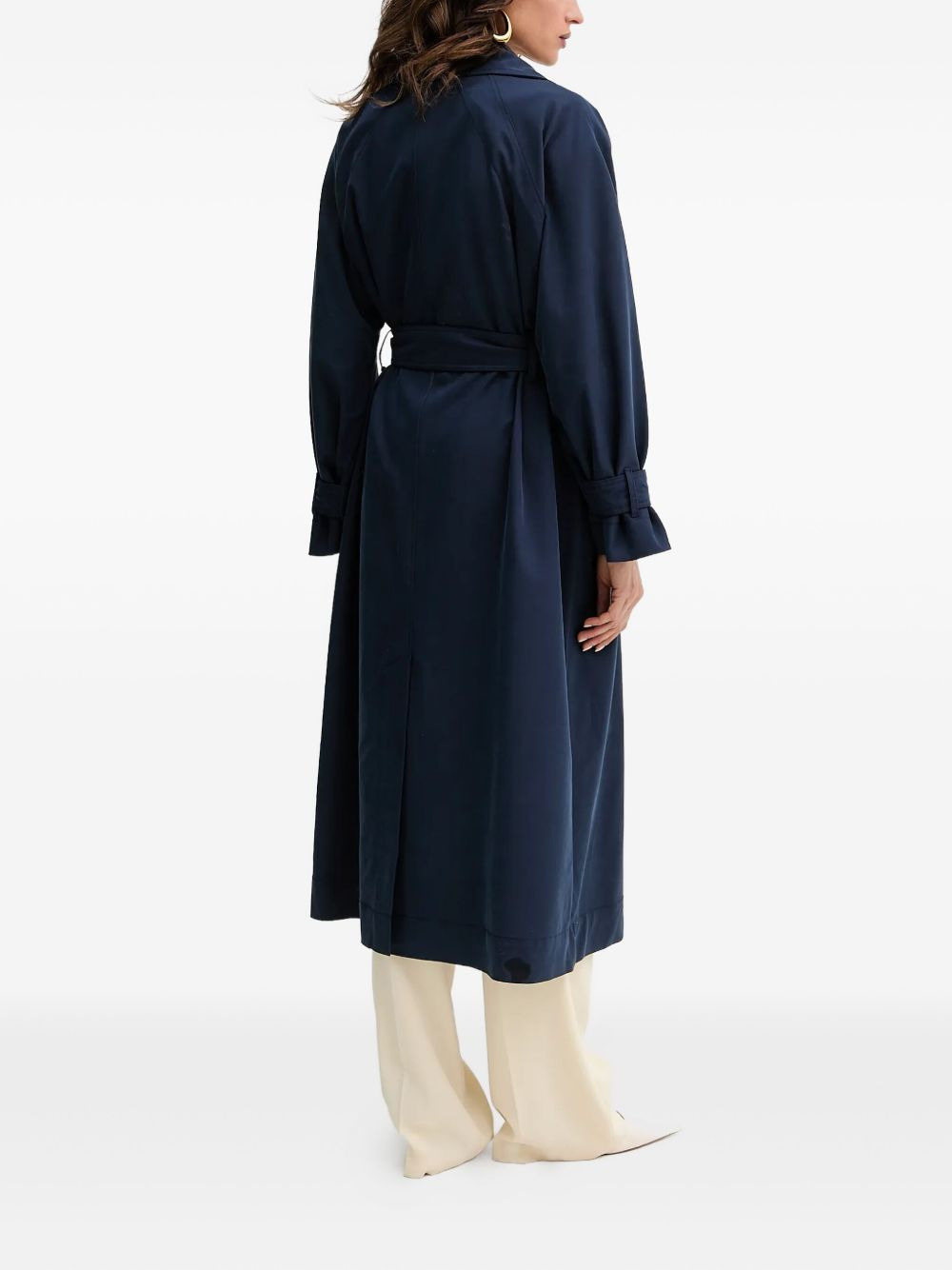 belted trench coat - 3
