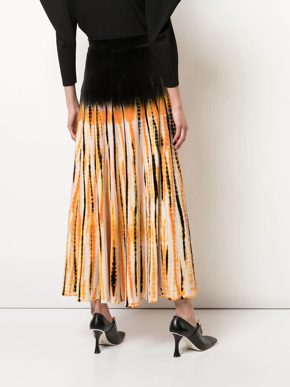 tie-dye velvet skirt - 4