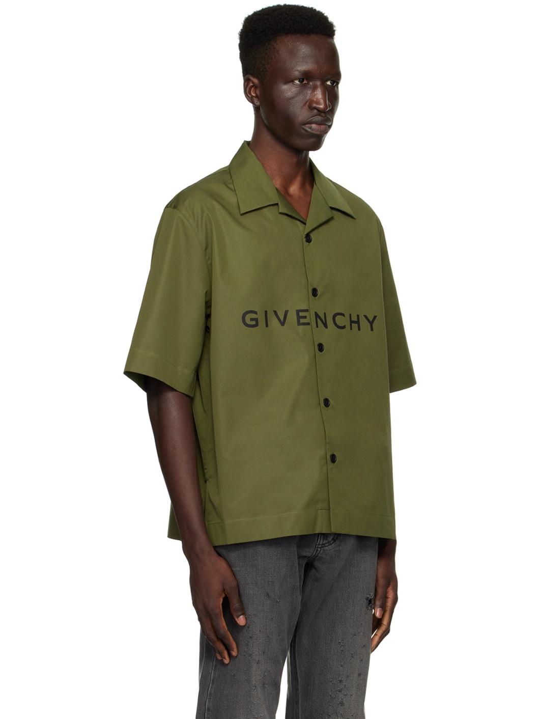 Green Boxy-Fit Shirt - 2