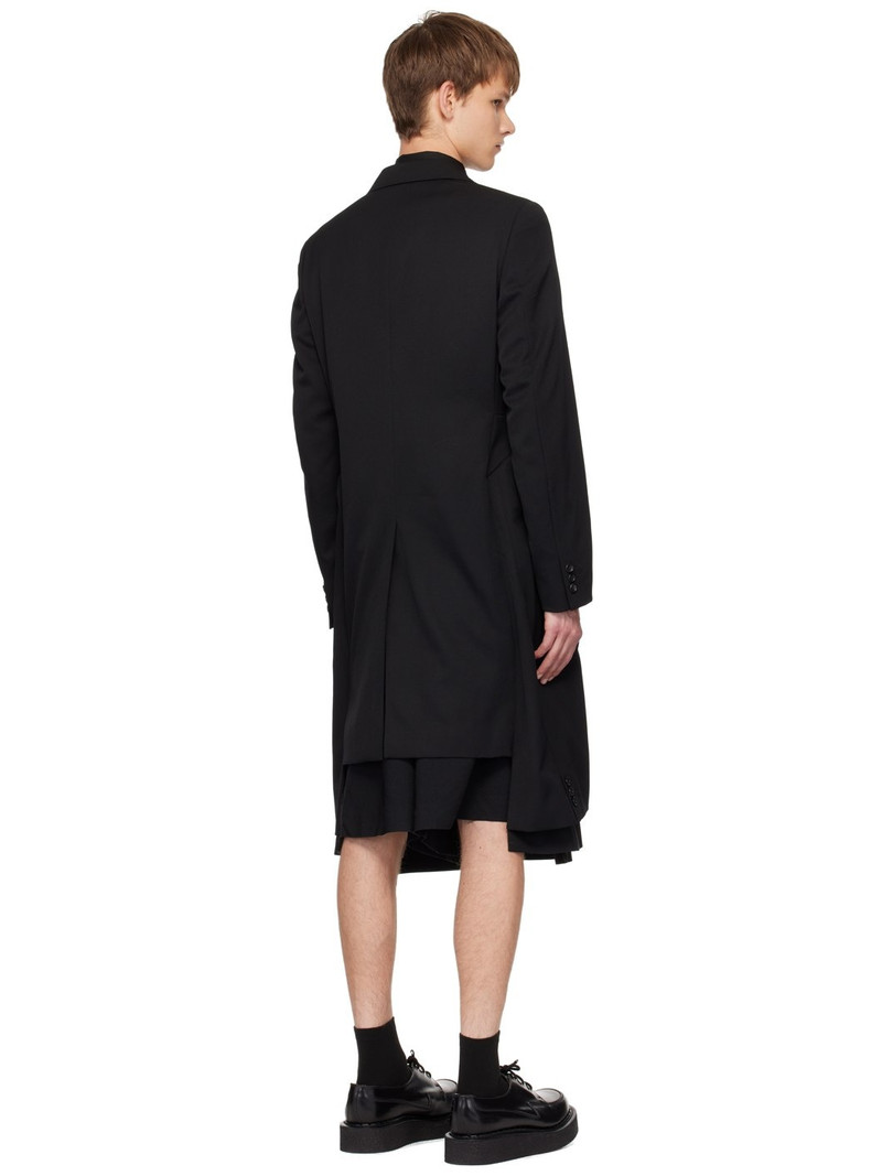 Black Double Blazer Coat 3