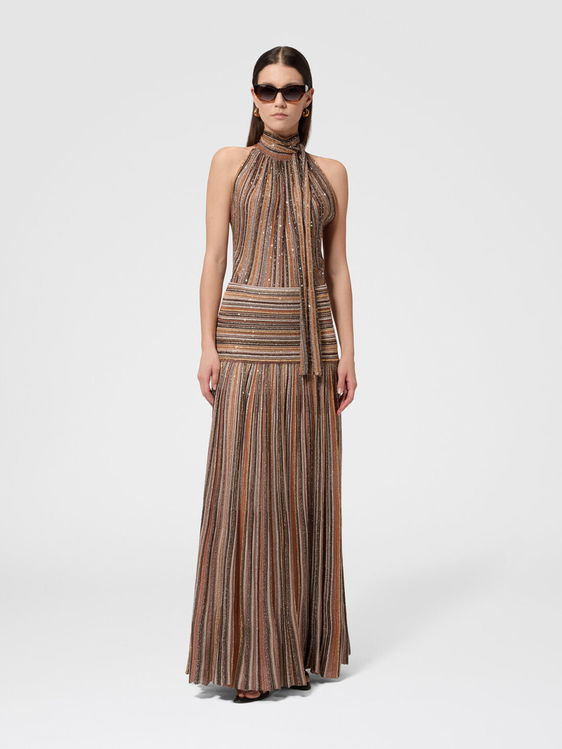 Missoni Ribbed Mixed Viscose Lamé Long Skirt outlook
