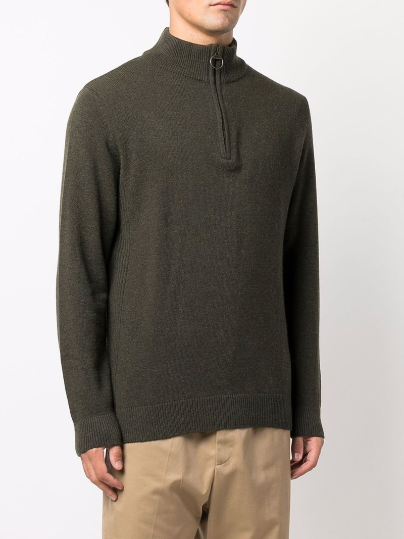 zip-up wool jumper 3
