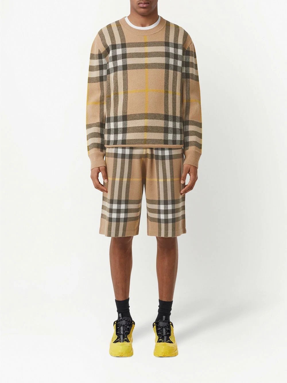 check cashmere jumper - 2