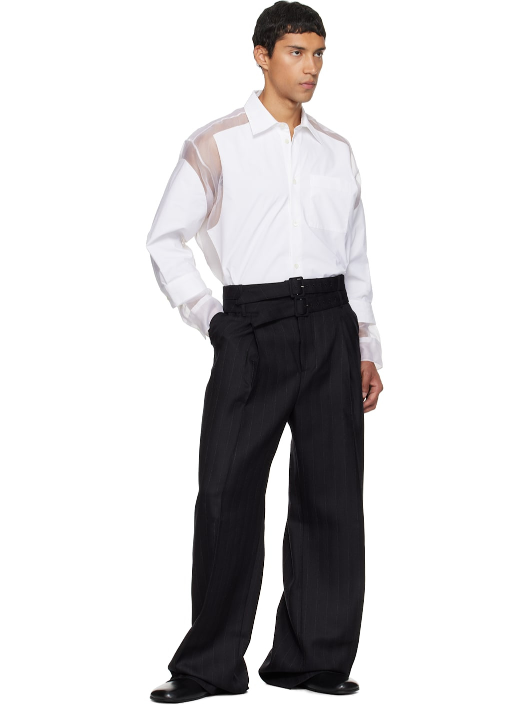 Black Pleated Trousers - 4