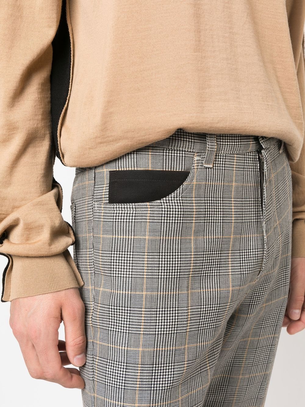 Prince of Wales straight leg trousers - 5