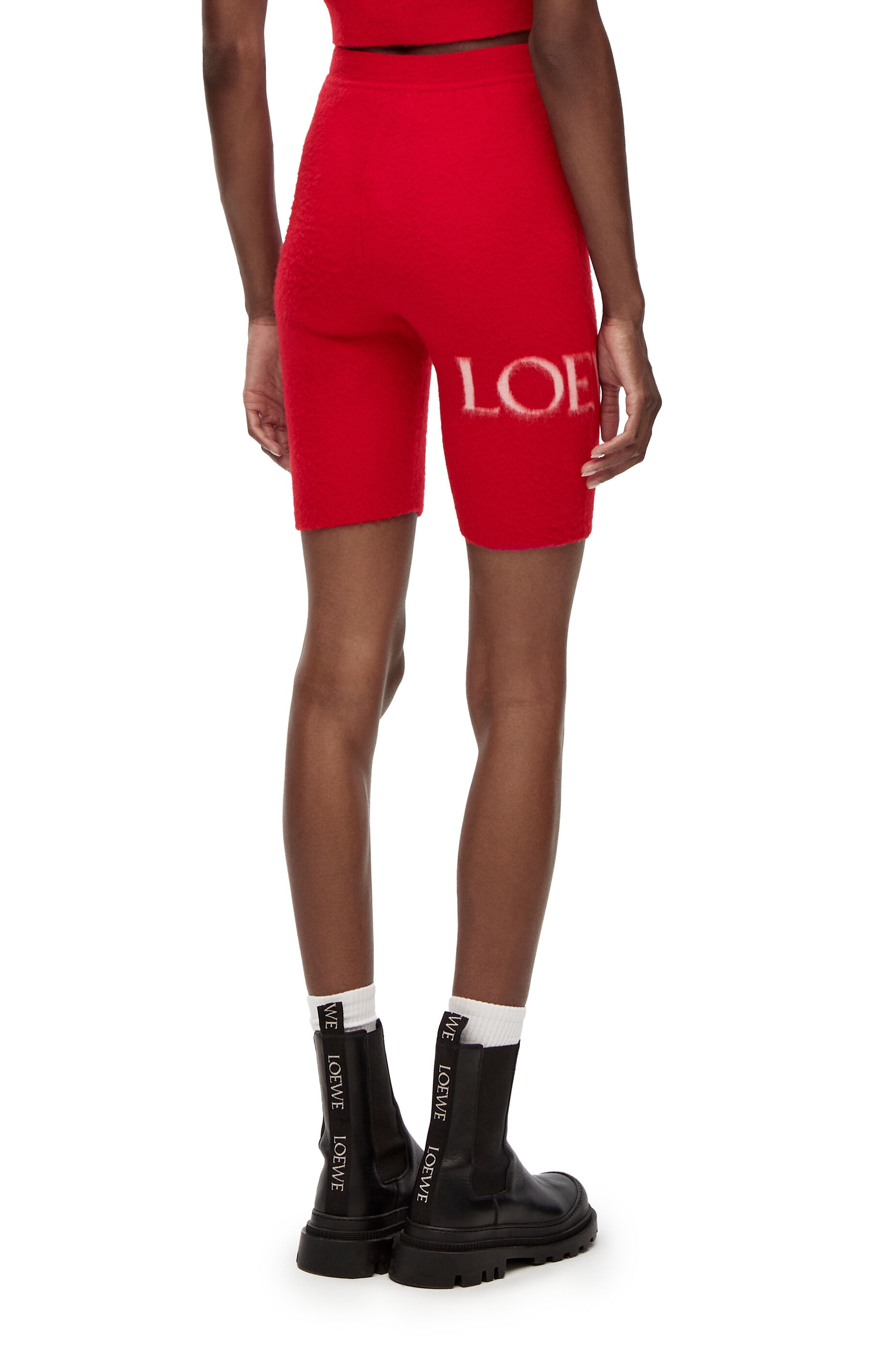 LOEWE cycling shorts in wool - 4