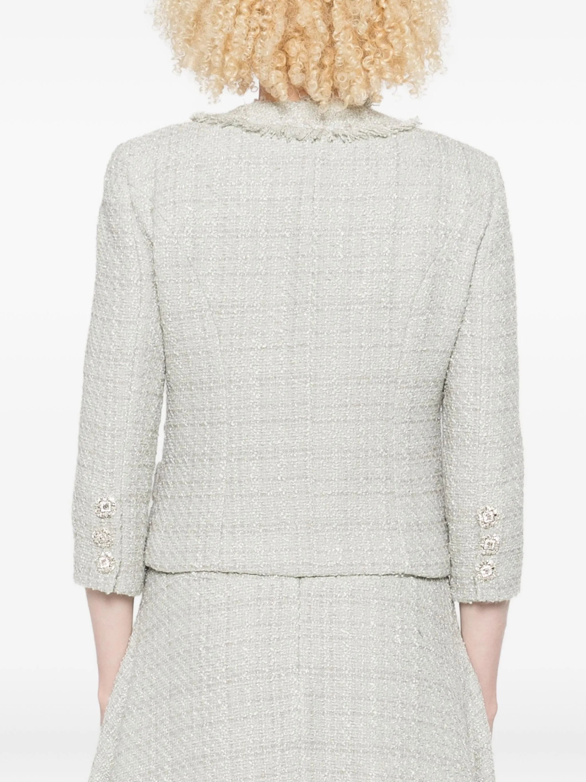Costarellos Embellished Fringe Jacket - 4