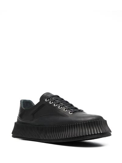 Jil Sander ribbed low-top sneakers outlook