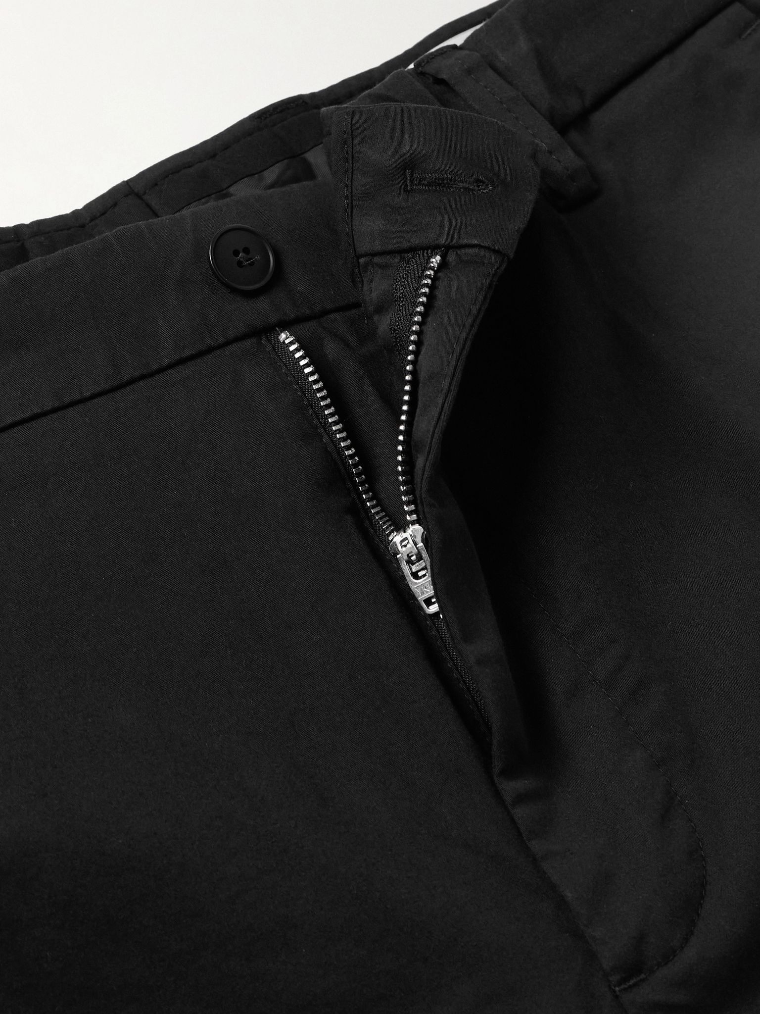 Paw 1804 Straight-Leg Organic Cotton-Blend Trousers Black - 6