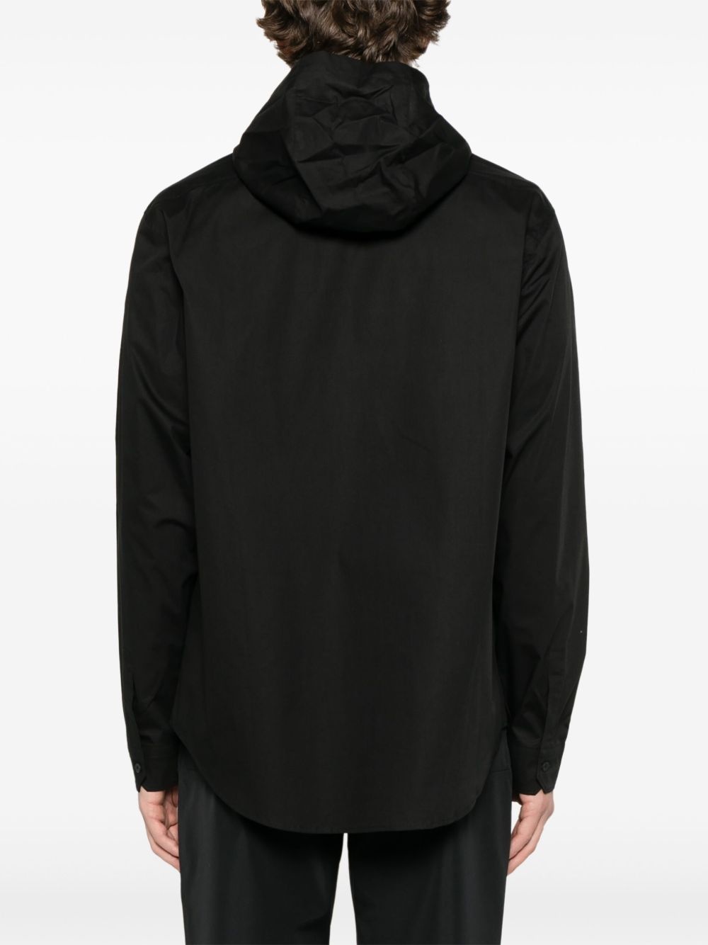 poplin hooded shirt - 4