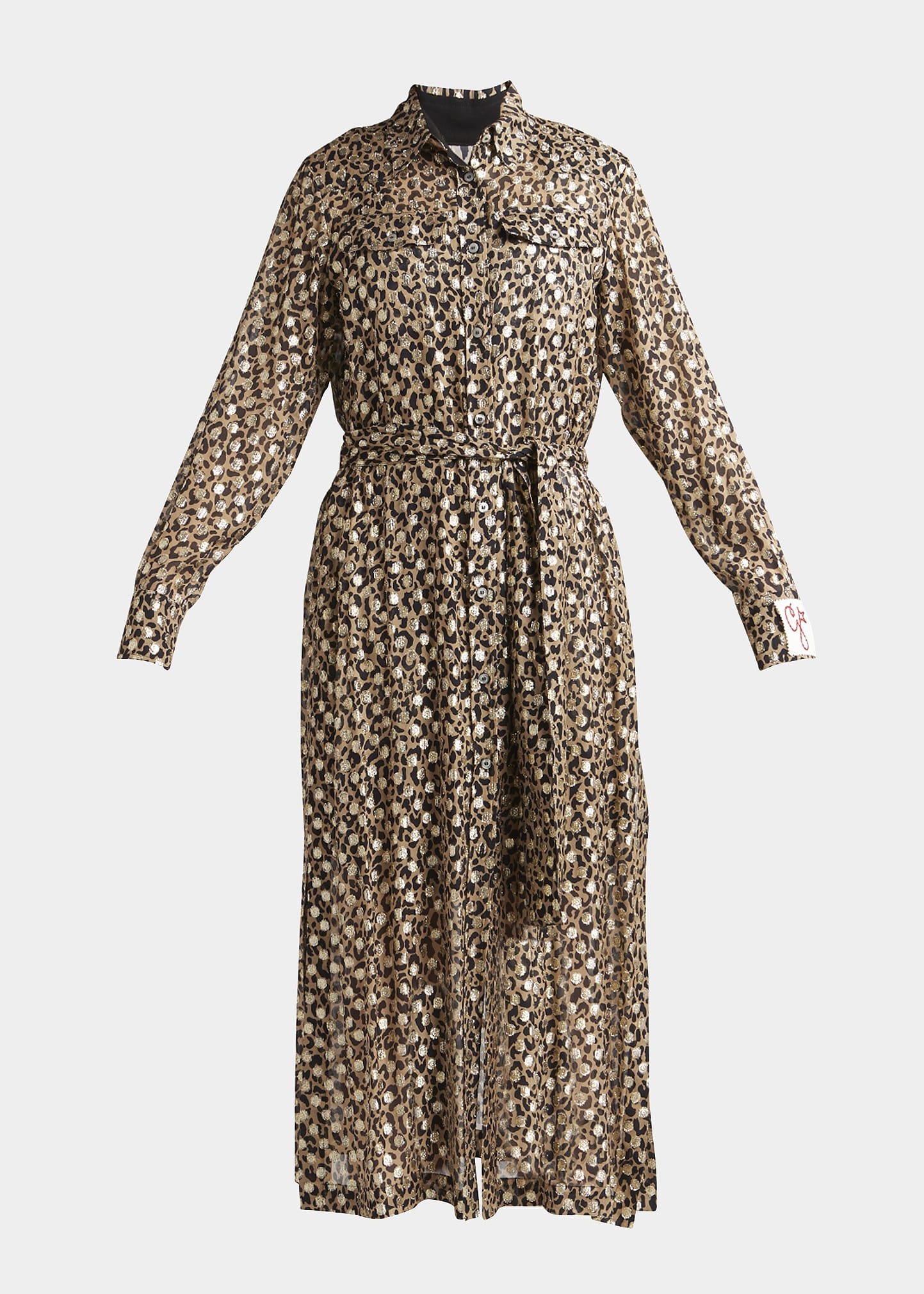 Leopard-Print Fil Coupe Shirtdress - 5