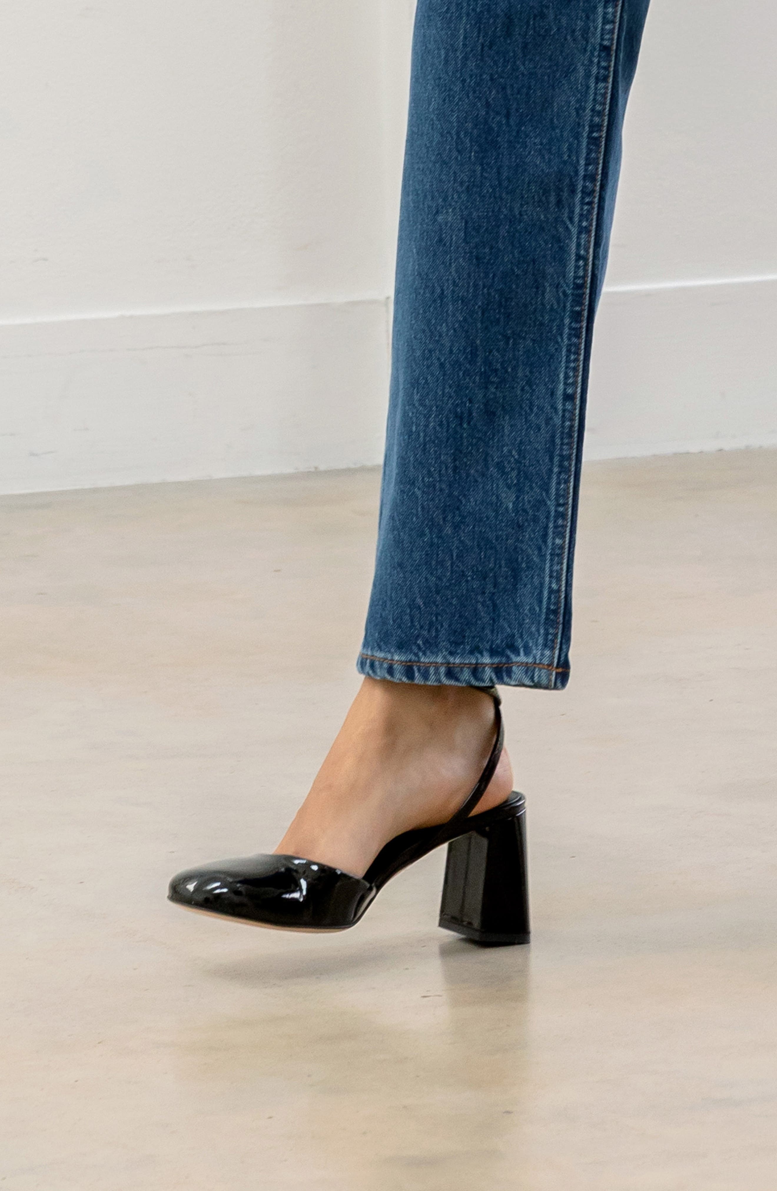 Dear Frances Harlow Ankle Strap Pump in Black at Nordstrom - 6