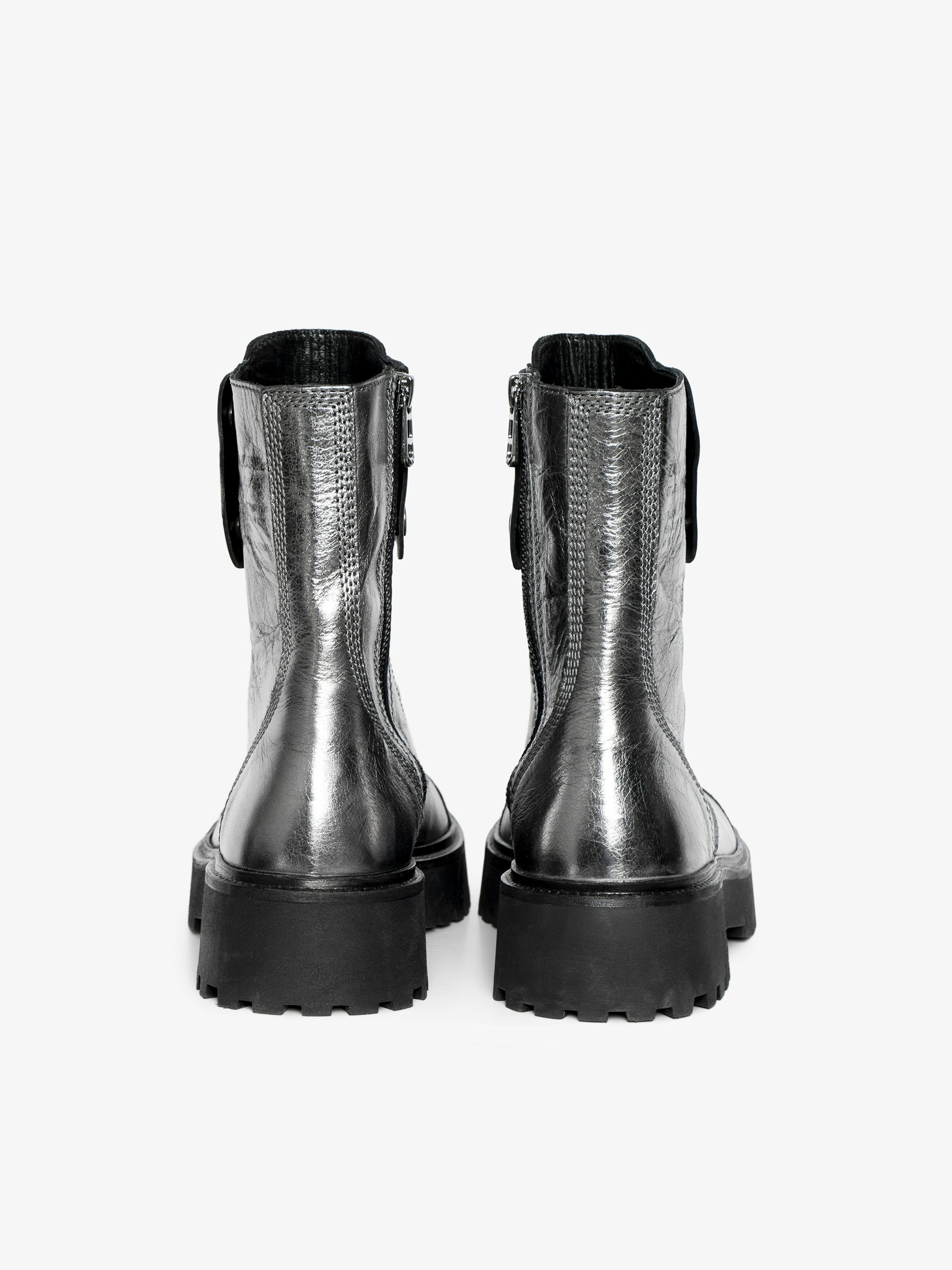 Joe Fast Vintage Metal Ankle Boots - 5